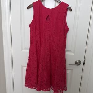 CB Established 1962 Sleeveless Lace Dress Women’s Size 14P Dark Pink